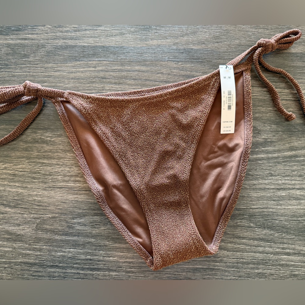 PINK Victoria's Secret Chocolate Shimmer Bottoms. NWT!